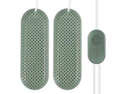 Secador de zapatos portátil USB Siurn Verde con temporizador inteligente y funciones desodorizantes
