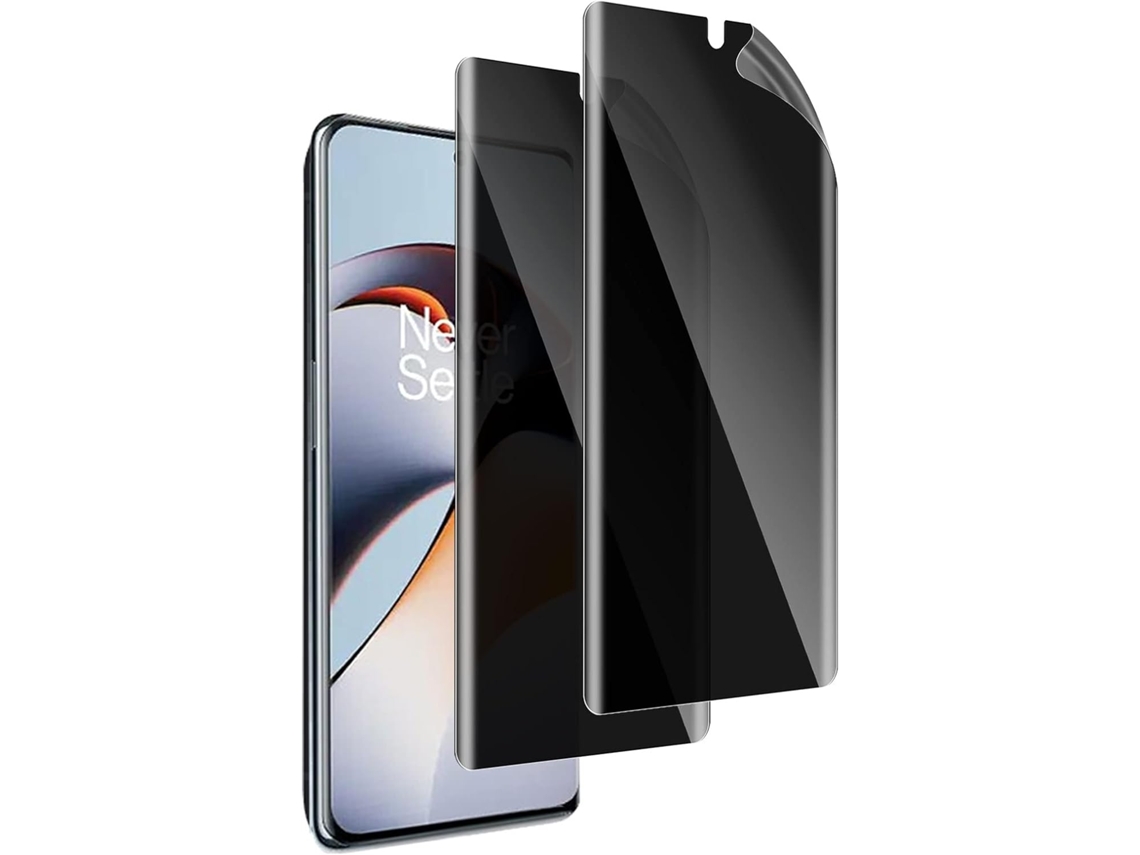 Conjunto de Protectores de Pantalla Antiespião Privacidade Filme Flexível Sem para Oneplus 11R HONGWE. Piel Sintética (2un)
