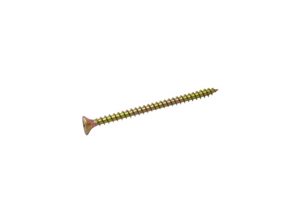 Tornillos para madera con cabeza avellanada 4x60mm Pz1 en acero, paquete de 250 unidades.