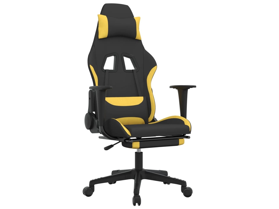 Silla De Juegos VIDAXL Negro Tela (64x60x127 cm)
