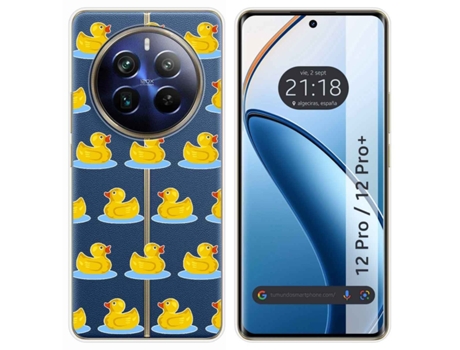 Funda Diseño Pato para Realme 12 5G 12X 5G TUMUNDOSMARTPHONE Multicolor