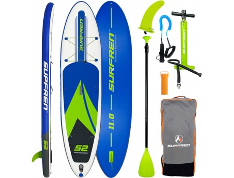 Tabla Paddle Surf Hinchable SURFREN S2 11'0 Azul y Verde