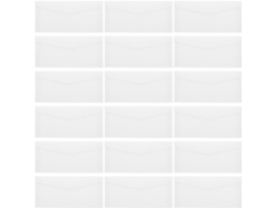 Paquete De 100 Sobres Blancos Gruesos Sin Ventana, Bolsas De Papel Resistentes.