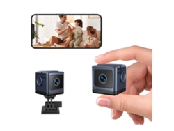 Mini Cámara De Vigilancia Nanny Cam Wifi Con Detección De Movimiento (negra)