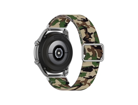 Correa de Silicona 22mm ajustable para Samsung Galaxy Watch3 45mm/Huawei Watch GT 2 Pro - camuflaje verde