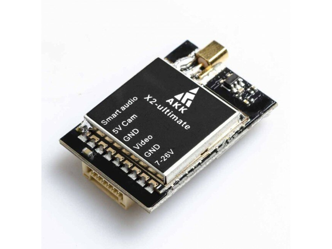 Transmisor Av Fpv Akk X2-ultimate Us De 25 Mw/200 Mw/600 Mw/1000 Mw Y 5,8 Ghz Con 37 Canales Y Micrófono De Audio Inteligente.