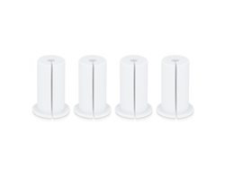 4 Tomas Pasacables Ethernet De 1 Pulgada Con Montaje En Pared De Goma, Color Blanco, Para Uso Doméstico Y Exterior.
