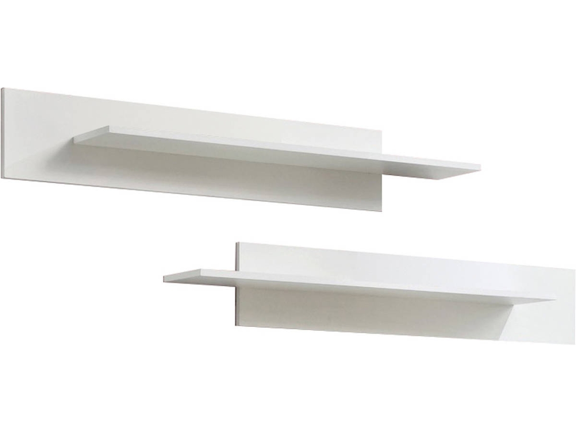 Conjunto 2 Estanterías de Pared MÓVEIS BONITOS Nora (Blanco - 100x20x20 cm)