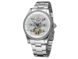 Reloj De Pulsera Mecánico Automático Forsining Para Hombre, Color Blanco