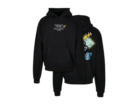 Sudadera con Capucha MISTER TEE Oversize Gruesa Negro (XS)