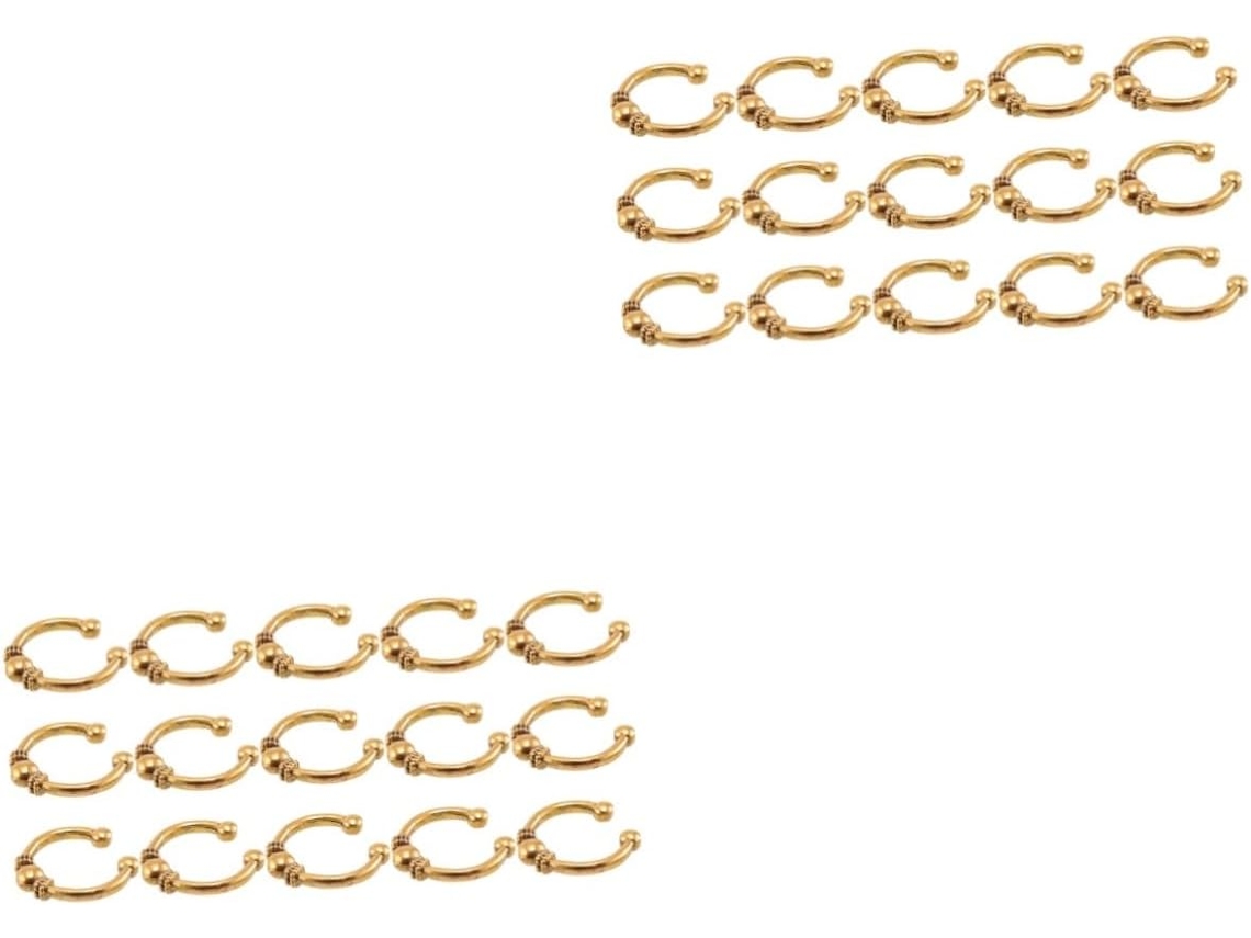 Juego de 30 anillos para trenzas, joyas para el cabello, pinzas decorativas y elegantes accesorios para el cabello.