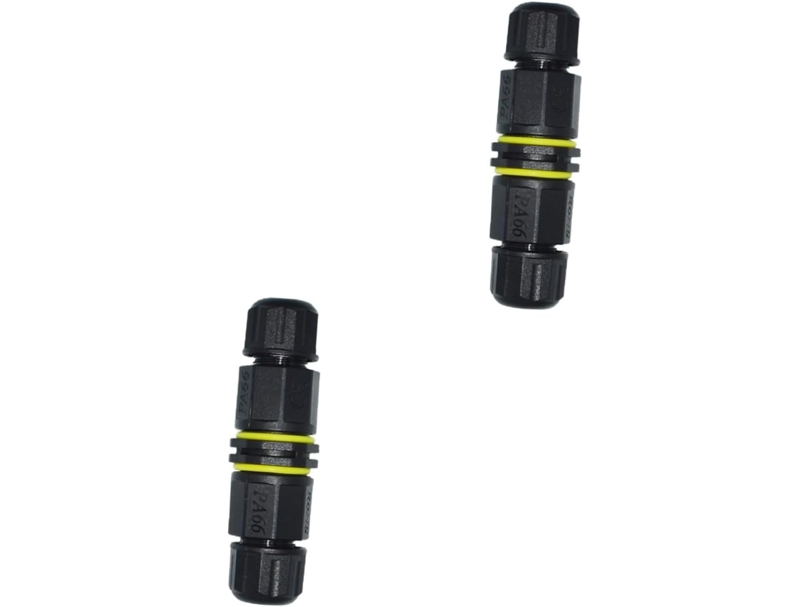 Juego De 2 Conectores Para Iluminación Exterior Con Led De 3 Pines, Adaptador