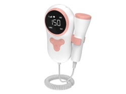 Monitor de frecuencia cardíaca fetal con pantalla LCD rosa grande, ecografía Doppler, ideal para uso doméstico STELASPLEN