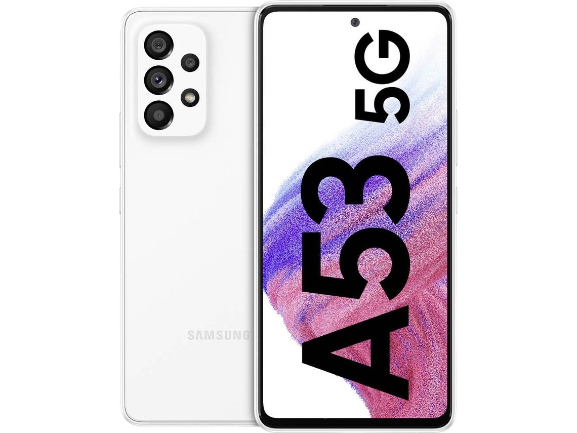 Smartphone SAMSUNG Galaxy A53 5G Dual Sim (Reacondicionado Como Nuevo - 128 GB - Blanco)