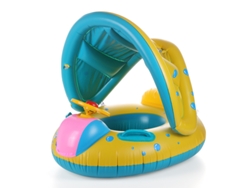 Asiento Flotante Protegido Contra El Sol Para Niños Con Volante Juego Seguro