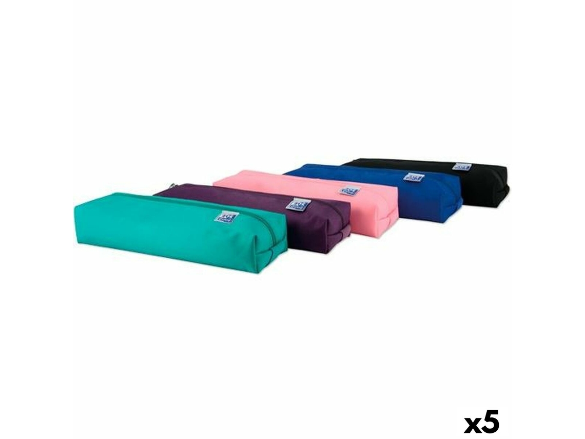 Estuche Escolar OXFORD Kango Teens Multicolor 22 x 7 x 35 cm (5 Unidades)