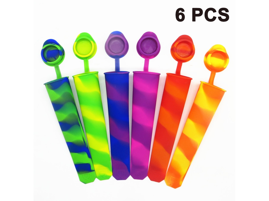 Juego JEIIBRZUI de 6 polos de silicona de colores