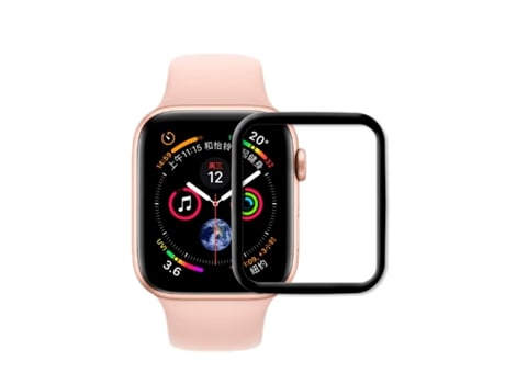 Película protectora de pantalla de gel de cubierta completa con bordes negros para Apple Watch Series 9 - 45 mm