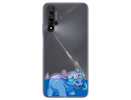 Carcasa Huawei Nova 5T / Honor 20 TUMUNDOSMARTPHONE Dibujos Transparente Multicolor