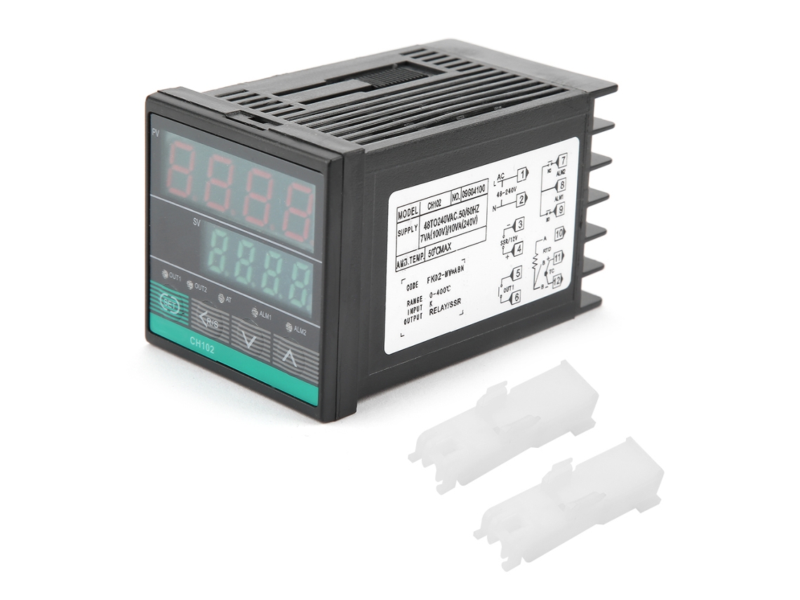 Controlador De Temperatura Digital Rex-ch102 Con Salida De Relé Ssr Y Función De Alarma.
