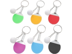 Llavero Con Mini Pala De Ping-pong De Metal Y Plástico, Colgante Con Diseño Creativo, Decoración.