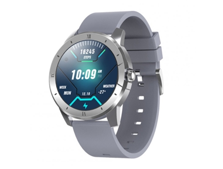 Smartwatch Reproductor de música de silicona con llamadas Bluetooth gris