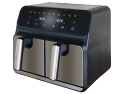58685 fritadeiras Duplo 8 l Independente 1700 W Frigideira a ar quente Preto, Cinzento UNOLD