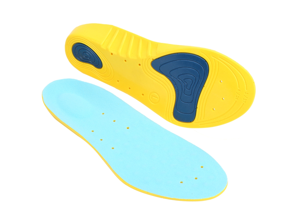 2 Pares Plantillas Suaves De Soporte Plantar Para Zapatos Deportivos Transpirables Elásticas Insoles Para Correr