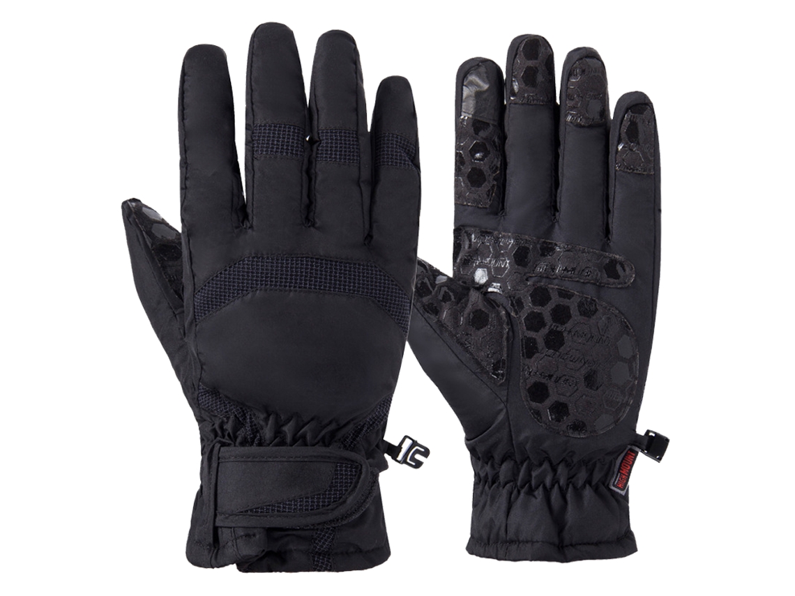 Guantes de esquí de invierno impermeables, resistentes al viento, con pantalla táctil y protección contra el frío, con terciopelo de algodón.