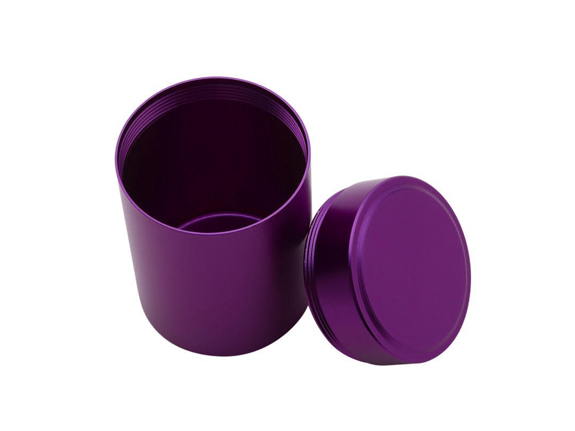 Mini Caja De Té De Metal (morada), Contenedor Portátil Pequeño