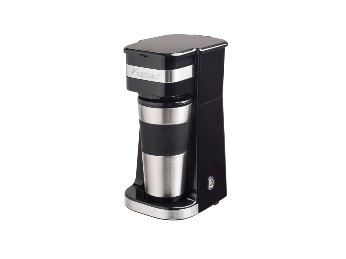 Cafetera personal con 1 taza 420ml - apagado automático erp estándar - 750w - en negro/acero inoxidable ACM112Z - BESTRON