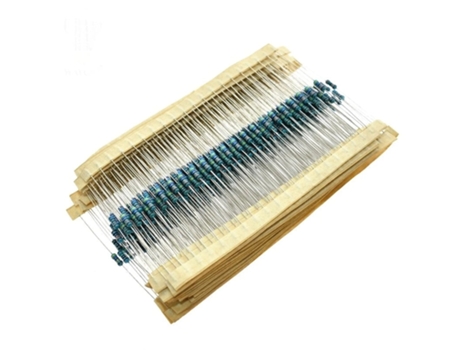 Kit de Surtido de Resistor de Papel de Metal SLOWMOOSE 100R 1K 47K 10K 100K 4K7 (600 Piezas)