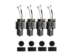 For Snapmaker U1 Hotend 0.8mm Ceramic Block Kit Integrated Hardened Steel Nozzle For Snapmaker U1 3d Printer
