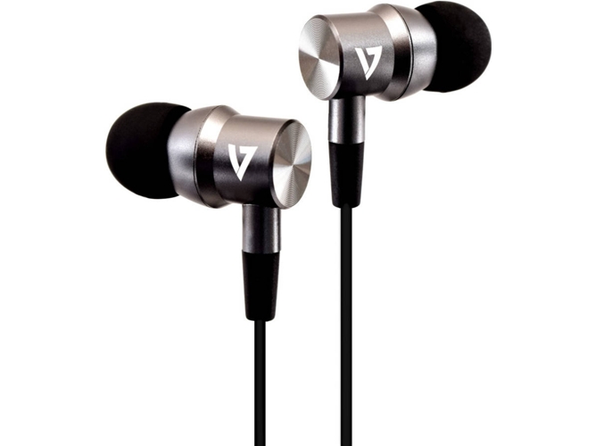 Auriculares con Cable V7 HA111-3EB (In Ear - Micrófono - Negro)