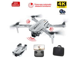 Mini dron XT1 con cámara dual 4K (3 baterías - Duración de la batería: 15 min - Blanco)