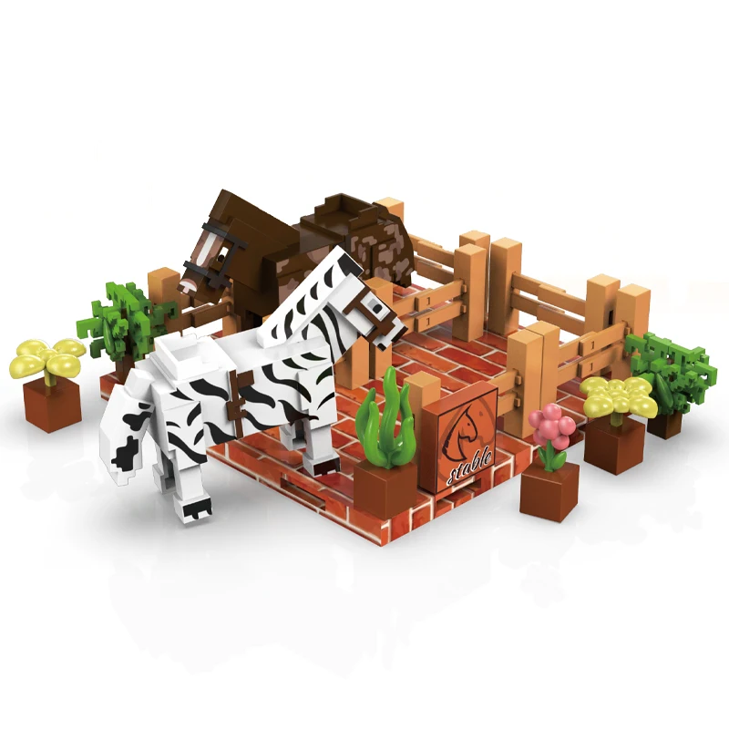 (85 Piezas) Set De Bloques De Construcción Magnéticos En Cubos Zoo Mine World, Juguete Stem.