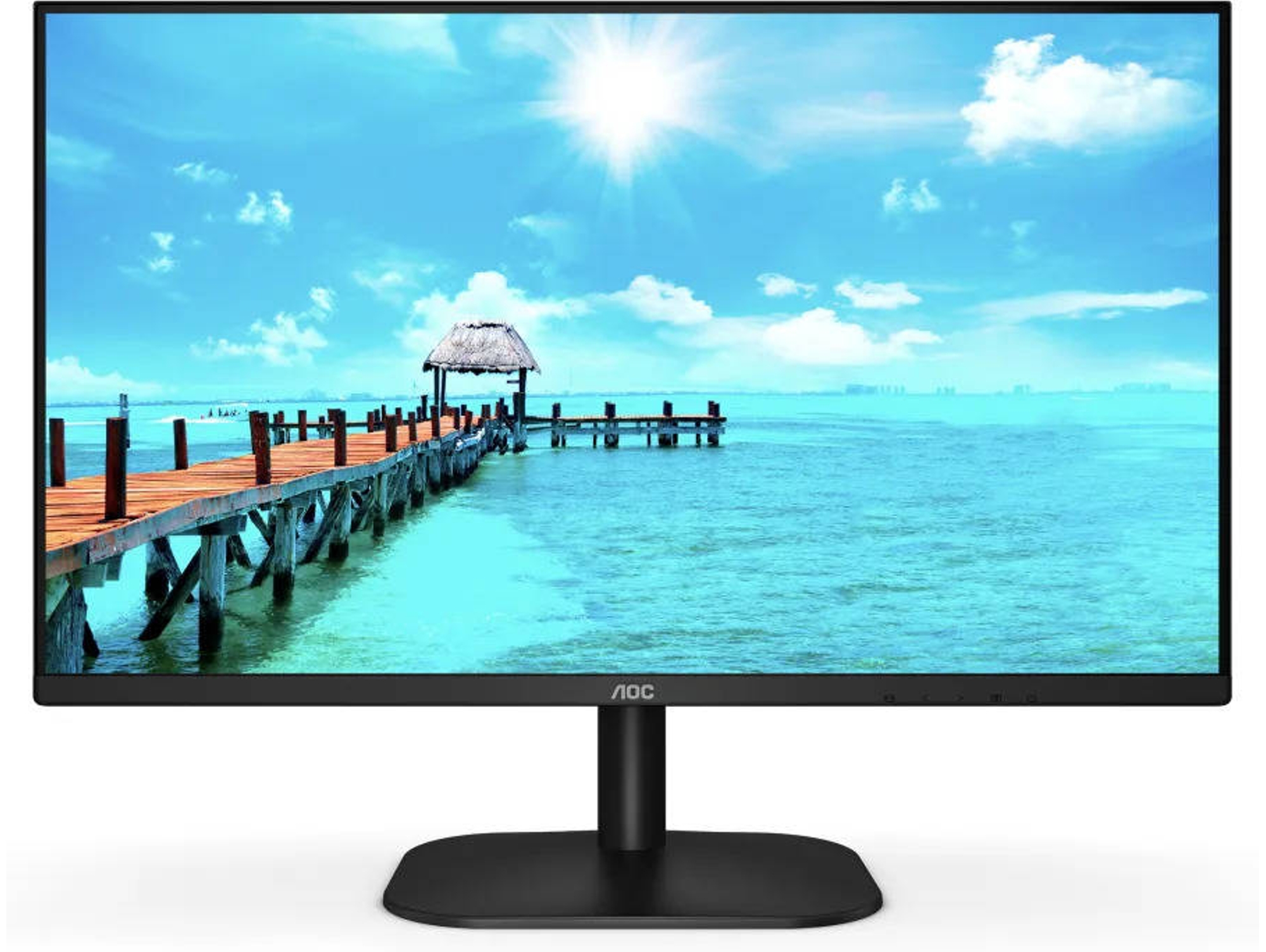 Monitor Aoc 24b2xh 23.8 fhd ips 7 ms 75 hz hdmi modo low blue light compatible vesa negro led fullhd 24 1920x1080 250