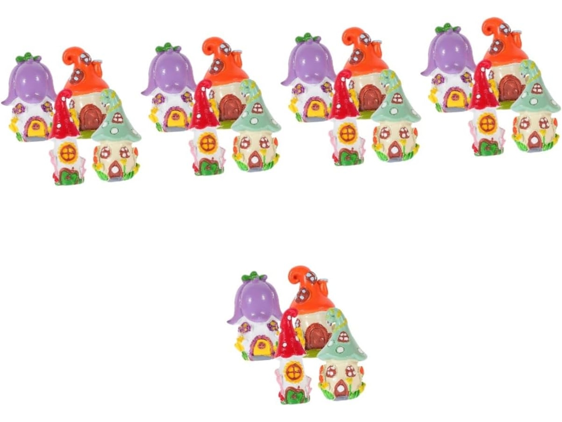 20 Piezas Decoración Micro Paisajes, Casas Pequeñas, Hogar, Adornos Miniatura,