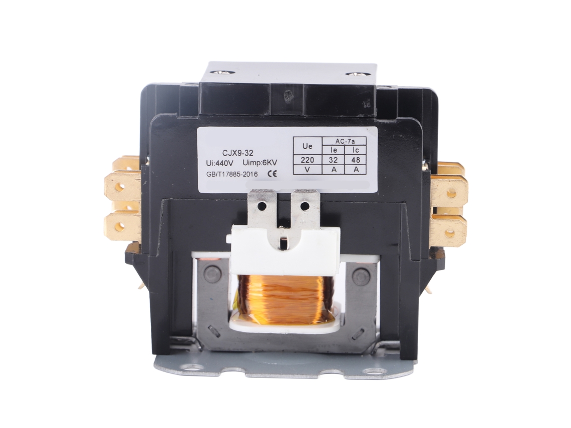 Contactor De Aire Acondicionado Bipolar De 32 A Con Contactos De Aleación De Plata, 240 V, Cjx9-32/2p