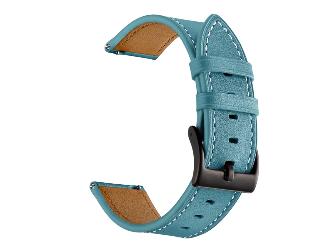 Bracelete Para Samsung Galaxy Watch 4 (40mm/44mm) - Couro - Azul