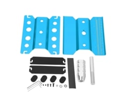 Suporte De Reparo Para Carros Rc Ajustável Em Altura Rotativo Trava Compatível Com 1/16 1/10 1/8 Azul