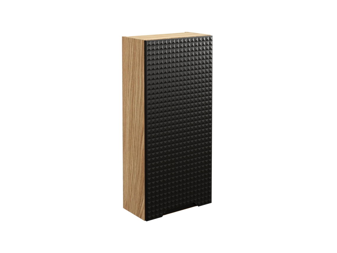 Armarios Laterales FURNLUX Luxor (Negro, Madera Contrachapada - 35X19X75 Cm)