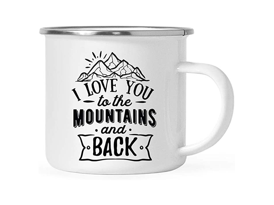 Taza Vintage De Esmalte Grueso, Taza De Camping Para Café, Regalo Divertido Para La Oficina, El Hogar Y Actividades Al Aire Libre.