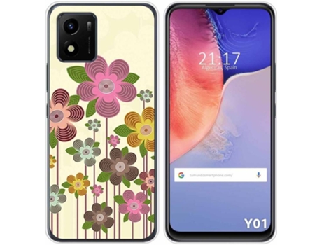 Carcasa Vivo Y01 TUMUNDOSMARTPHONE Dibujos Primavera En Flor Multicolor