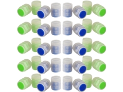 Tapones De Válvula De Neumático Con Luz, 50 Unidades, Compatibles Con Válvulas Estándar, Material Plástico.