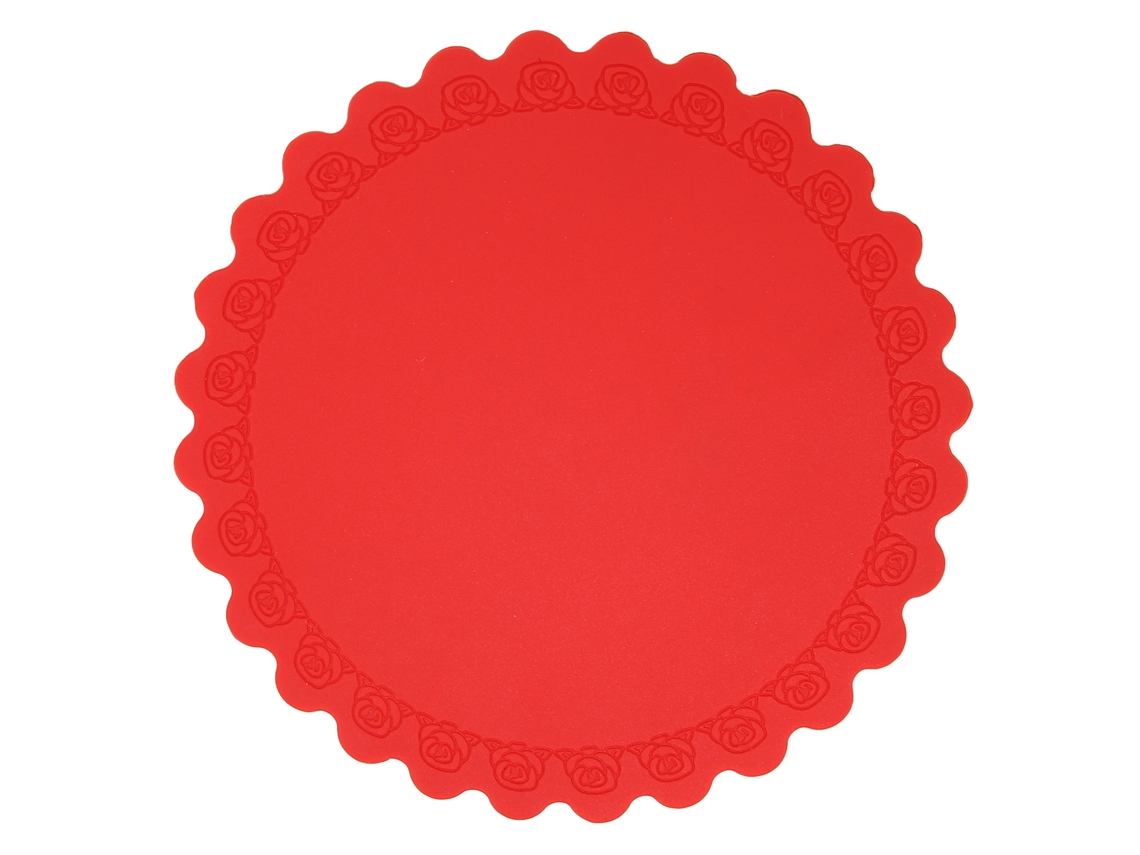 Almohadilla De Silicona Resistente Al Calor Para Fundir Cera, Olla, Air Fryer, Horno Tostador Y Cafetera Rojo