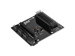 Placa De Desarrollo Wi-fi Esp8266 Negra Con Puerto Serie Inalámbrico Y Fuente De Alimentación