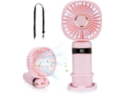 Ventilador USB portátil con más de 20 horas de autonomía, 5 velocidades e indicador de batería - BRILVIBERA