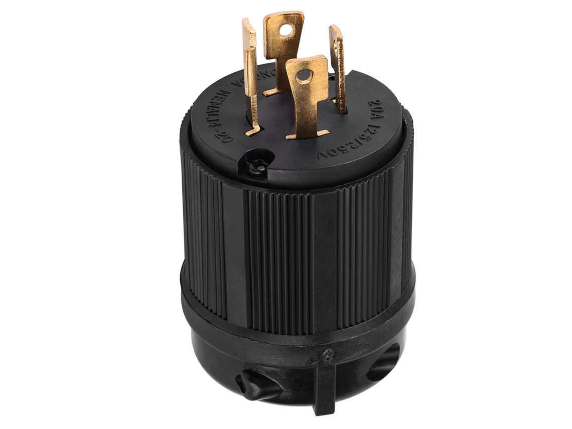 Enchufe Macho Con Bloqueo Giratorio L14-20p 125v/250v 20a Para Generador