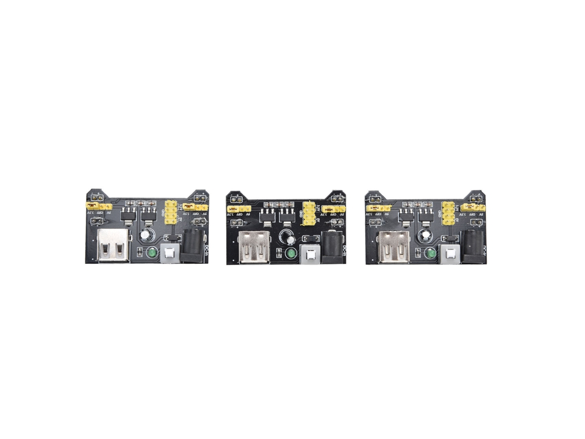 Módulo De Alimentación De 3 Piezas Para Placa De Prototipos, Cc 6,5-12 V, Usb 3,3 V/5 V.